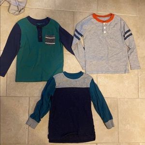 3 boys long sleeve shirts